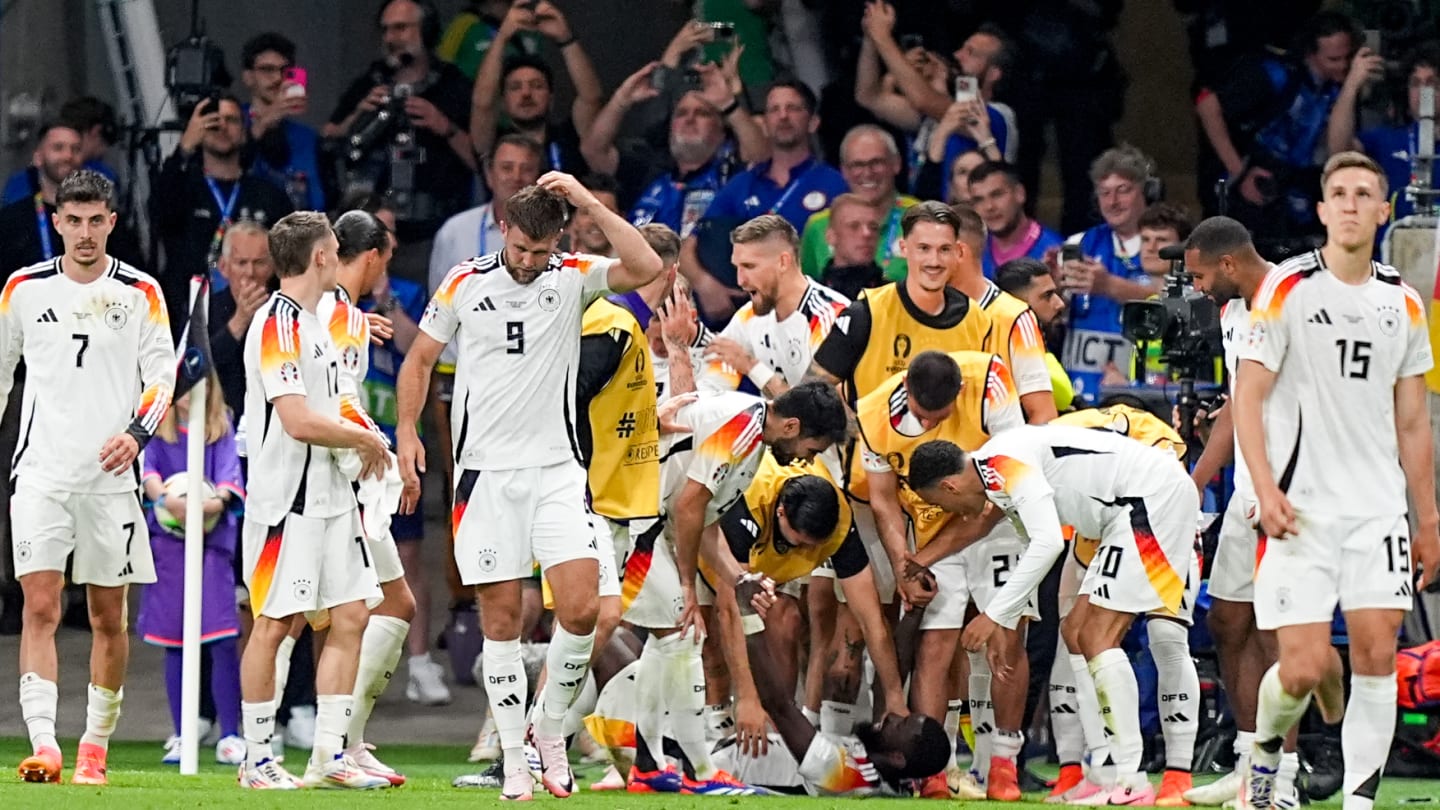 德国 1-1 瑞士：2024 年欧洲杯比赛结束后，东道主在伤停补时阶段攻入一球，夺得 A 组冠军 - 专题